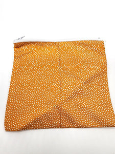 Orange Dot Zip Pouch