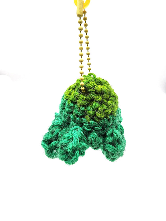 Green Octopus Keychain, Stuffed Animal, Hand Crochet Toy Plushie