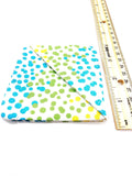 Multicolor Polka Dot Fabric Corner Bookmark, Cup Coaster