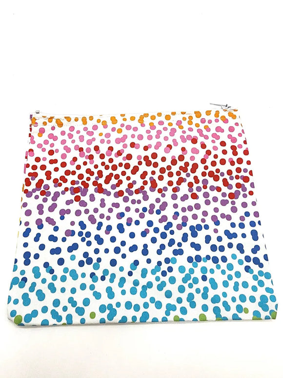 Rainbow Dot Zip Pouch