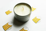 Beer Scented Tin Candle