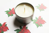 Poinsettia Scented Soy Candle