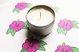 Hibiscus Scented Soy Candle