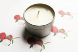 Lychee Fruit Scented Candle - Vegan Candle - Homemade Candles - Natural Candles - Tin Candle - Container Candle - Holiday