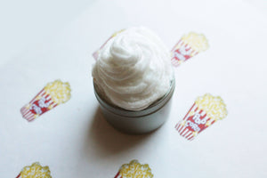 Buttered Popcorn Whipped Body Butter, Scented Vegan Moisturizer,  Body Butter, Whipped Lotion, Tin Jars, Valentines Gift