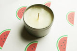 Watermelon Scented Candle, Vegan Candle, Homemade Candles,  Candles, Tin Candle, Container Candle, Valentines Gift