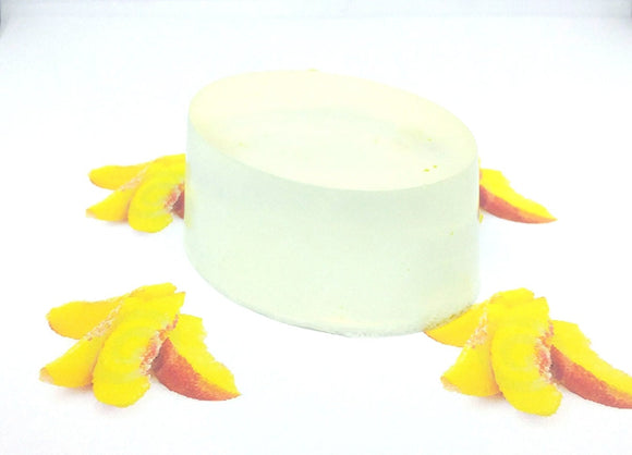 Sliced Peaches Soap - Scented Handmade Vegan Glycerin Soap Bar