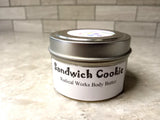 Sandwich Cookie Whipped Body Butter, Scented Vegan Whipped Mango Butter,  Body Butter, Whipped Lotion, Tin Jars, Valentines Gift