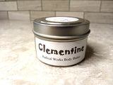 Clementine Whipped Body Butter, Scented Vegan Moisturizer,  Body Butter, Whipped Lotion, Tin Jars, Valentines Gift