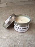 Mac and Cheese Scented Candle, Vegan Candle, Homemade Candles,  Candles, Tin Candle, Container Candle, Valentines Gift