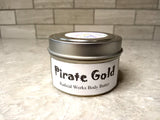 Pirate Gold Whipped Body Butter, Scented Vegan Moisturizer,  Body Butter, Whipped Lotion, Tin Jars, Valentines Gift