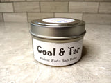 Coal and Tar Whipped Body Butter, Scented Vegan Whipped Mango Butter,  Body Butter, Whipped Lotion, Tin Jars, Valentines Gift