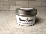 Bandage Whipped Body Butter, Scented Vegan Moisturizer,  Body Butter, Whipped Lotion, Tin Jars, Valentines Gift