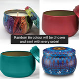 Dragon Fruit Scented Candle Vegan Soy Wax, Homemade Home Gift Candles, Tin Container Candle