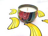 Banana Scented Candle Vegan Soy Wax