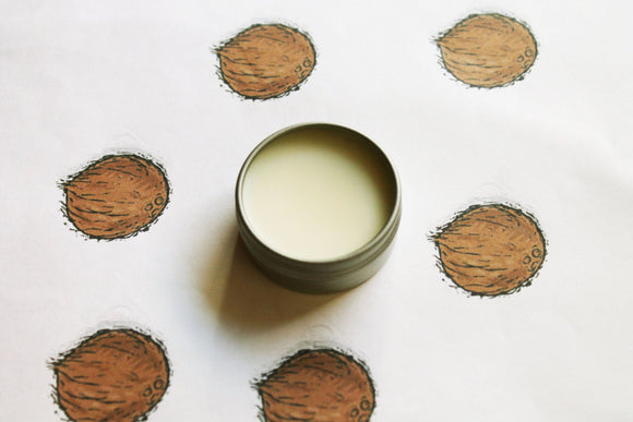 Coconut Scented Lip Balm, Shea Butter  Lip Balm, Lip Balm Tin, Lip Balm Favors,, Valentines Gift