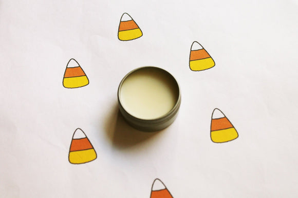 Candy Corn Scented Lip Balm, Shea Butter  Lip Balm, Lip Balm Tin, Lip Balm Favors, Valentines Gift