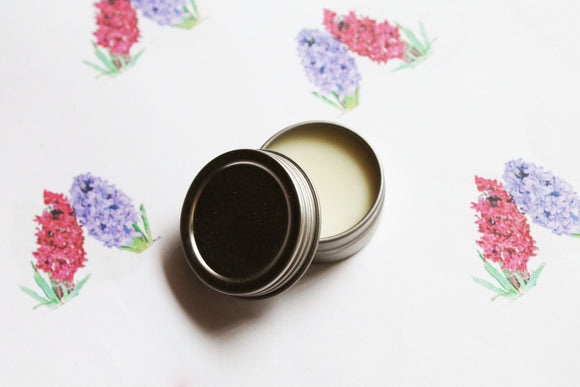 Hyacinth Scented Lip Balm, Shea Butter  Lip Balm, Lip Balm Tin, Lip Balm Favors, Valentines Gift