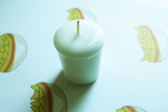 Corn Chips Scented Votive Candle, Home Decor White Candles, Weird Gifts Candles, Valentines Gift