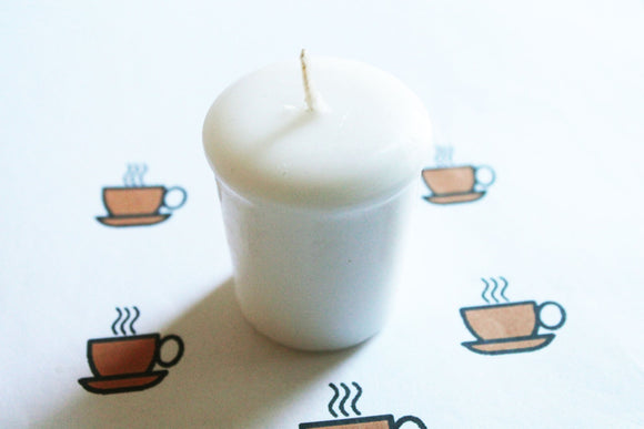 Black Coffee Scented Votive Candle, Home Decor White Candles, Weird Gifts Candles, Valentines Gift