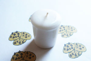 Chocolate Chip Cookie Scented Votive Candle, Home Decor White Candles, Weird Gifts Candles, Valentines Gift