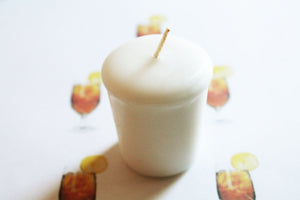 Lemon Tea Scented Votive Candle, Home Decor White Candles, Weird Gifts Candles, Valentines Gift