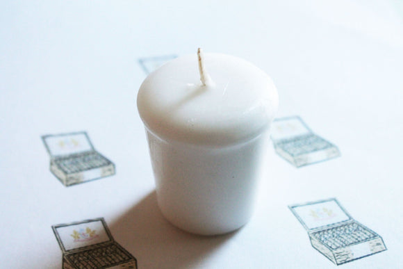 Cigar Shop Scented Votive Candle, Home Decor White Candles, Weird Gifts Candles, Valentines Gift