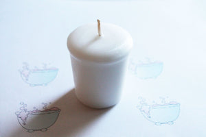 Bubble Bath Scented Votive Candle - Paraffin Wax - Home Decor - Votive Candles - Wedding Candles - Birthday Candles - Candle Favors