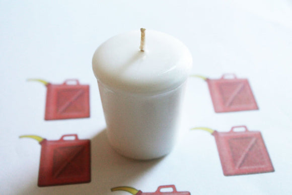 Gas Station Scented Votive Candle, Home Decor White Candles, Weird Gifts Candles, Valentines Gift