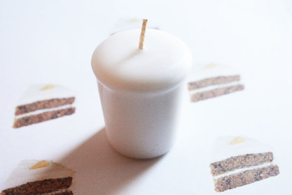 Carrot Cake Scented Votive Candle - Paraffin Wax - Home Decor - Votive Candles - Wedding Candles - Birthday Candles - Candle Favors