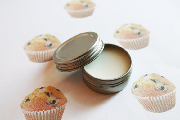 Blueberry Muffin Scented Lip Balm, Shea Butter  Lip Balm, Lip Balm Tin, Lip Balm Favors,, Valentines Gift