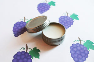 Grape Scented Lip Balm - Natural Shea Butter  Lip Balm - Cocoa Butter - Lip Balm Tin - Lip Balm Favors - Matte Lipstick