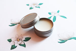 Magnolia Scented Lip Balm, Shea Butter Lip Balm, Lip Balm Tin, Lip Balm Favors,, Valentines Gift