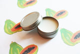 Papaya Scented Lip Balm - Natural Shea Butter  Lip Balm - Cocoa Butter - Lip Balm Tin - Lip Balm Favors - Matte Lipstick