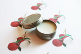 Lychee Fruit Scented Lip Balm - Natural Shea Butter  Lip Balm - Cocoa Butter - Lip Balm Tin - Lip Balm Favors - Matte Lipstick