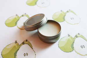 Pear Scented Lip Balm, Shea Butter  Lip Balm, Lip Balm Tin, Lip Balm Favors,, Valentines Gift