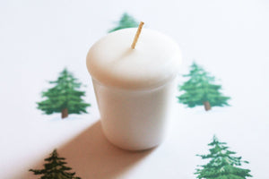 Pine Scented Votive Candle, Home Decor White Candles, Weird Gifts Candles, Valentines Gift