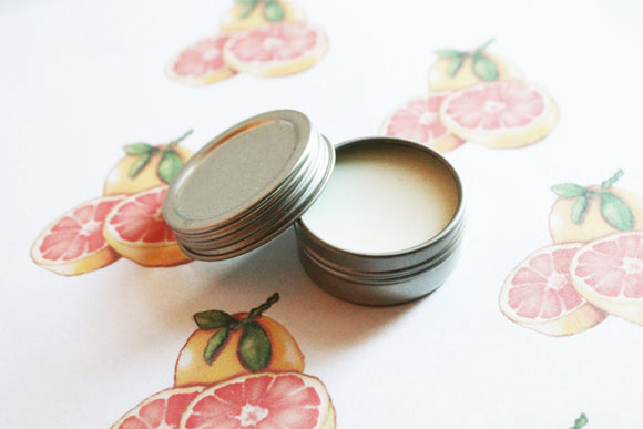 Pink Grapefruit Scented Lip Balm - Natural Shea Butter  Lip Balm - Cocoa Butter - Lip Balm Tin - Lip Balm Favors - Matte Lipstick