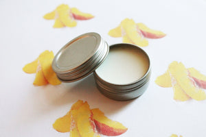 Sliced Peaches Scented Lip Balm - Natural Shea Butter  Lip Balm - Cocoa Butter - Lip Balm Tin - Lip Balm Favors - Matte Lipstick