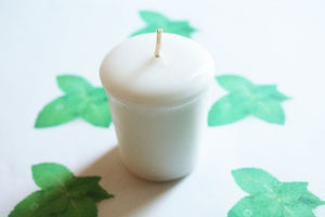 Spearmint Scented Votive Candle, Home Decor White Candles, Weird Gifts Candles, Valentines Gift