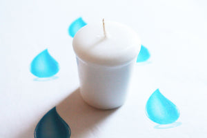 Water Scented Votive Candle, Home Decor White Candles, Weird Gifts Candles, Valentines Gift