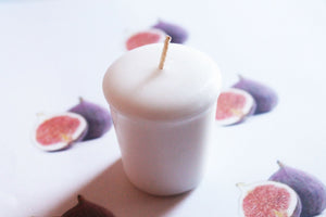 Fig Scented Votive Candle, Home Decor White Candles, Weird Gifts Candles, Valentines Gift