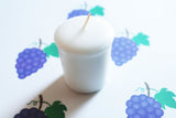 Grape Scented Votive Candle - Paraffin Wax - Home Decor - Votive Candles - Wedding Candles - Birthday Candles - Candle Favors