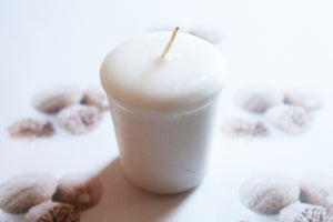 Nutmeg Scented Votive Candle, Home Decor White Candles, Weird Gifts Candles, Valentines Gift