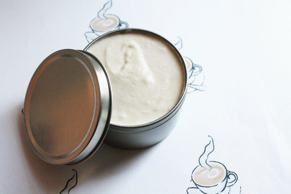 Cappuccino Whipped Body Butter, Scented Vegan Moisturizer,  Body Butter, Whipped Lotion, Tin Jars, Valentines Gift