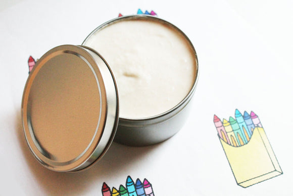 Crayon Whipped Body Butter, Scented Vegan Whipped Mango Butter,  Body Butter, Whipped Lotion, Tin Jars, Valentines Gift