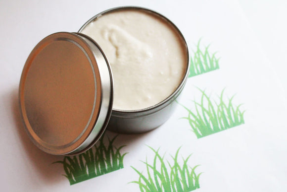 Fresh Cut Grass Whipped Body Butter, Scented Vegan Moisturizer,  Body Butter, Whipped Lotion, Tin Jars, Valentines Gift