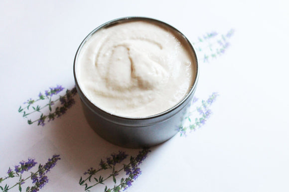 Hyssop Whipped Body Butter - Scented Vegan Whipped Mango Butter - Natural Body Butter - Whipped Lotion - Tin Jars