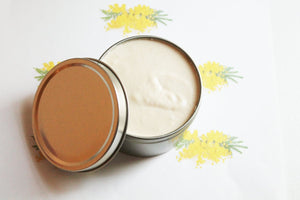 Mimosa Whipped Body Butter, Scented Vegan Whipped Mango Butter,  Body Butter, Whipped Lotion, Tin Jars, Valentines Gift