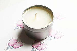 Cotton Candy Scented Soy Candle, Vegan Candle, Homemade Candles,  Candles, Tin Candle, Container Candle, Valentines Gift